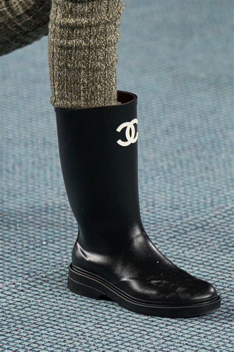 winter boots chanel|chanel rain boots for women.